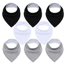 8Pcs/Lot Soft Baby Bandana Baby Bibs - Puritific