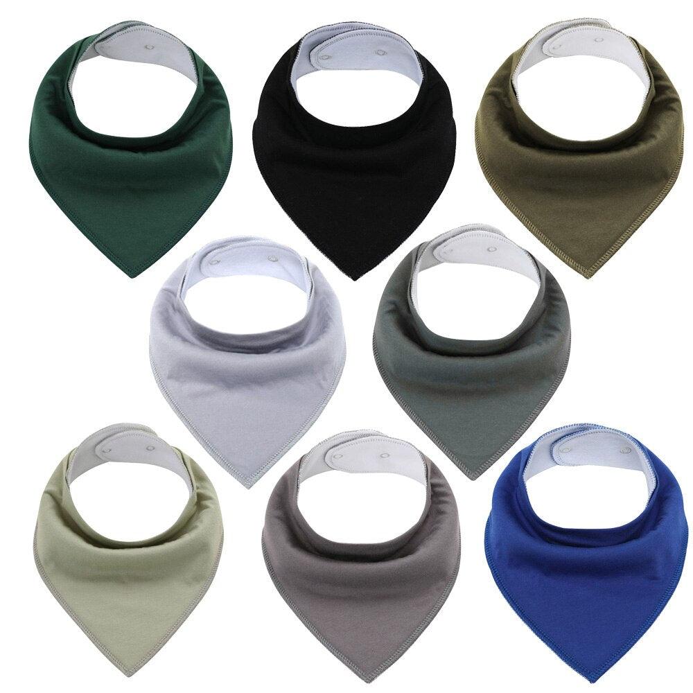 8Pcs/Lot Soft Baby Bandana Baby Bibs - Puritific