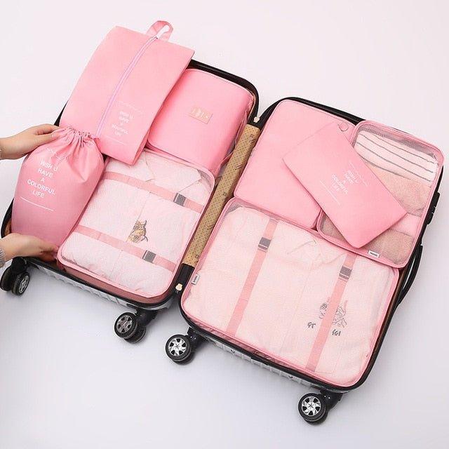 8Pcs/set Large Capacity Travel Organizer - Puritific