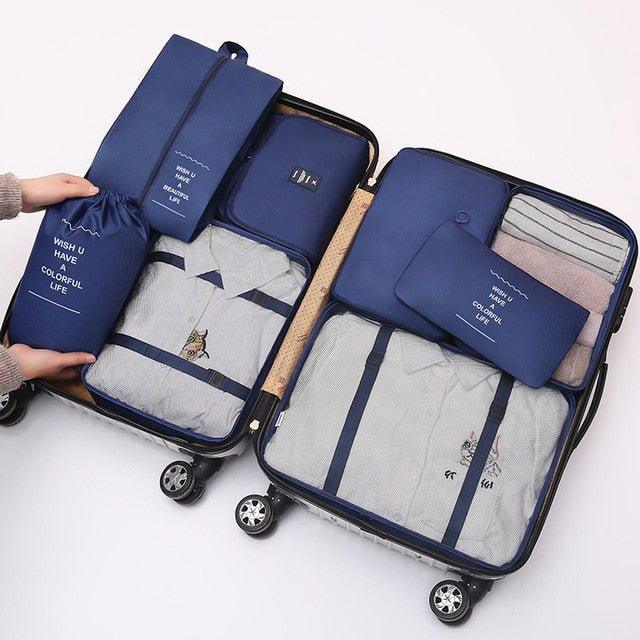 8Pcs/set Large Capacity Travel Organizer - Puritific