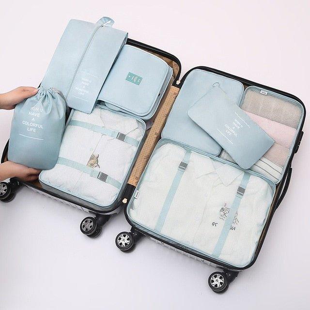 8Pcs/set Large Capacity Travel Organizer - Puritific