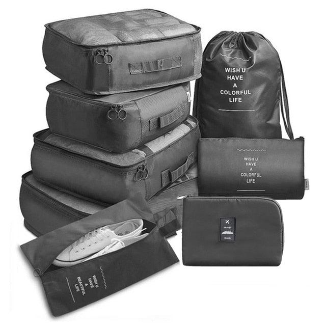 8Pcs/set Large Capacity Travel Organizer - Puritific