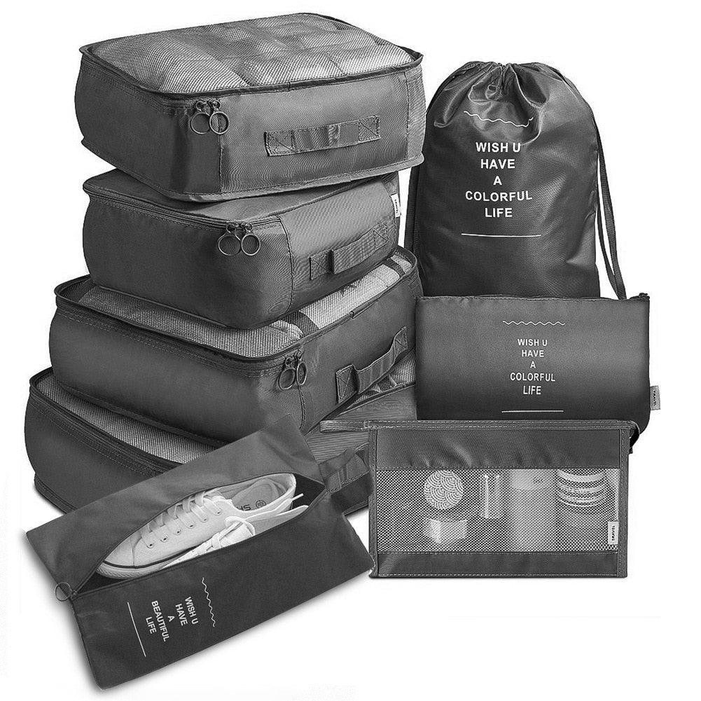 8Pcs/set Large Capacity Travel Organizer - Puritific