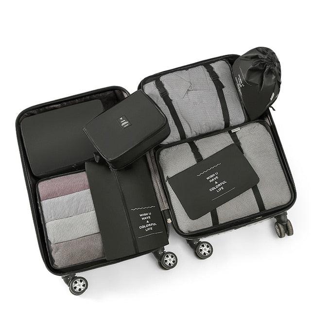 8Pcs/set Large Capacity Travel Organizer - Puritific