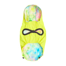 Reversible Raincoat - Neon Yellow with Tie Dye - Puritific