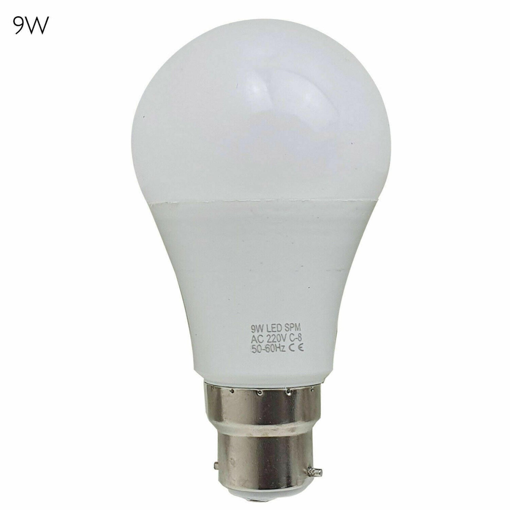 9W B22 Light Bulb Energy Saving Lamp Warm White Globe~1372-2