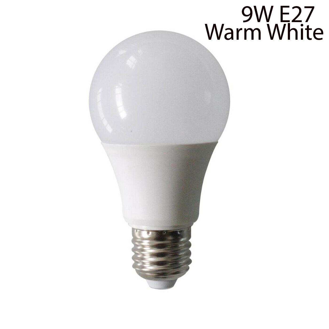 9W E27 Light Bulb Energy Saving Lamp Warm White Globe~1373-0