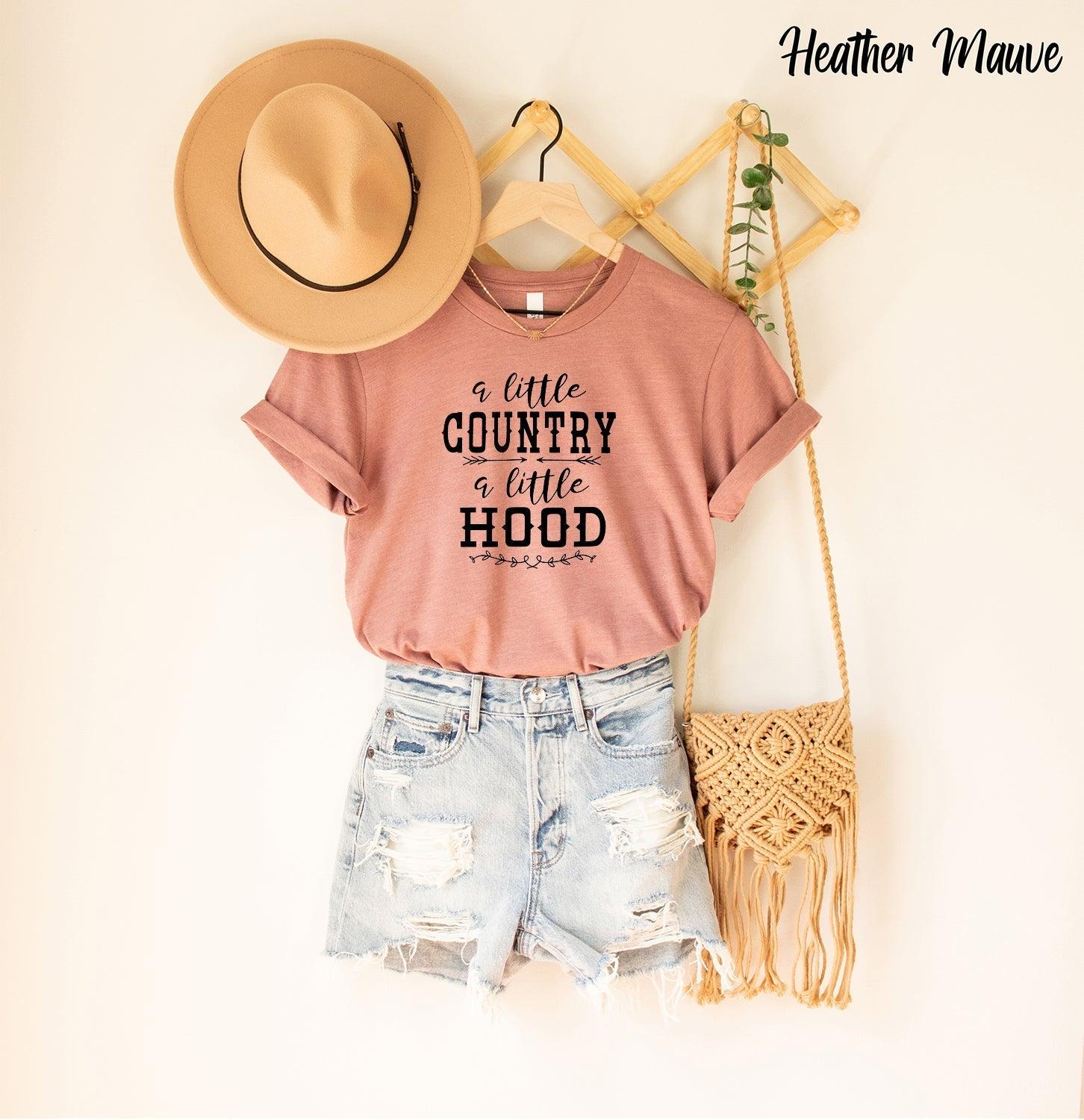 A Little Country A Little Hood Shirt, Country Music Shirt - Puritific