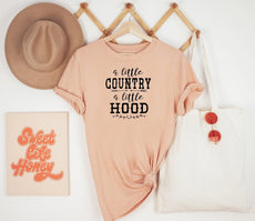 A Little Country A Little Hood Shirt, Country Music Shirt - Puritific