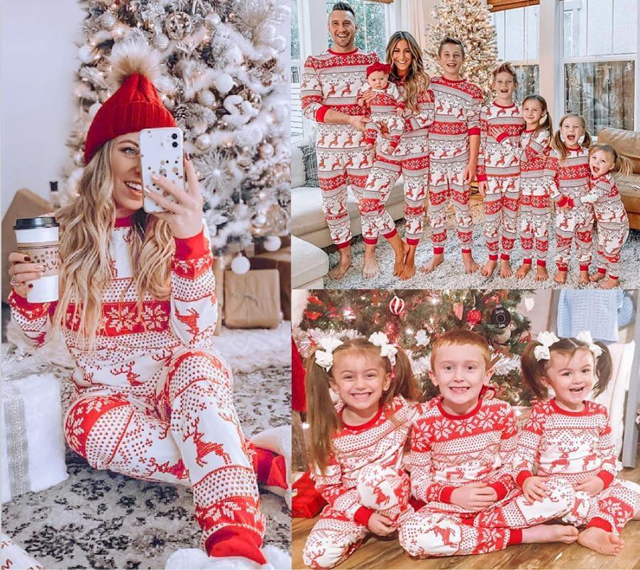 Christmas Pajamas Fall Family Set - Puritific