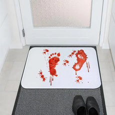 Halloween Blood Footprint Door Mat - Puritific