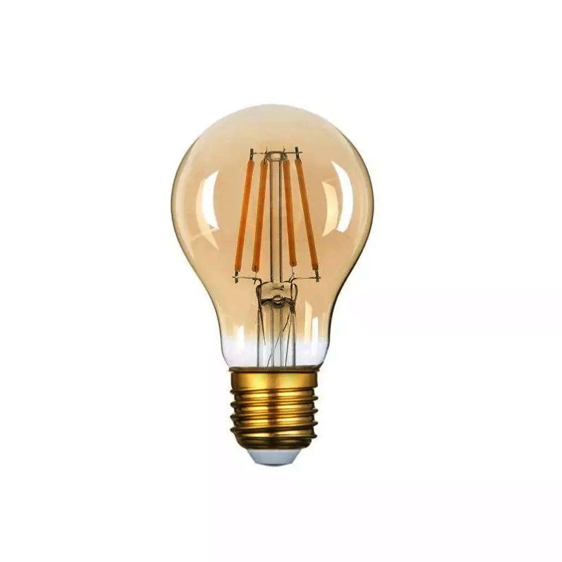 A60 E27 4W Edison LED filament Bulb Amber bulb Warm white screw bulbs 2700K~4418-0