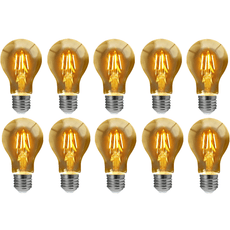 A60 E27 8W Edison Style LED filament Amber Warm white screw Packs bulbs 2700K Light Bulbs~4094-6