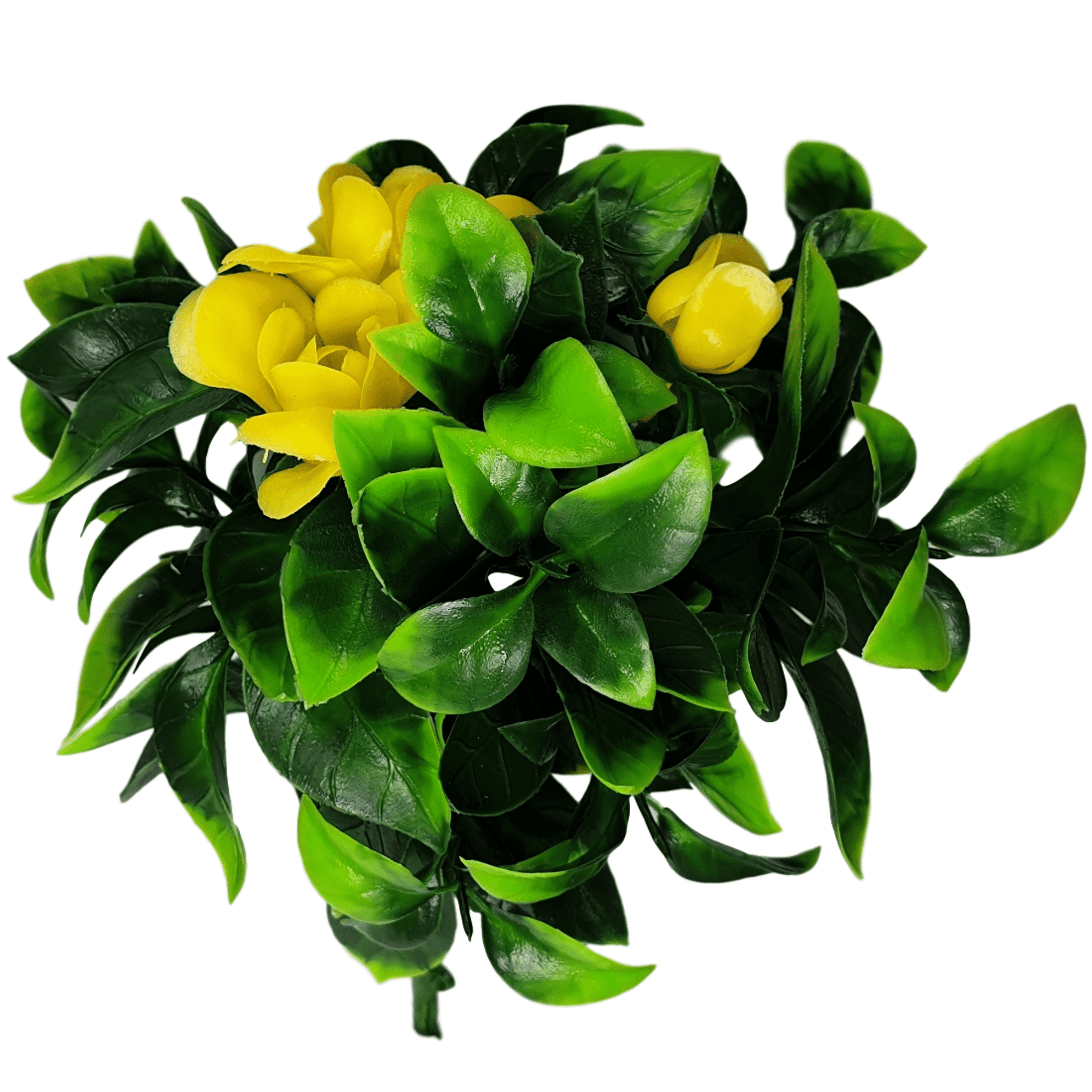 Artificial Yellow Bougainvillea Flower Stem 12" - Puritific