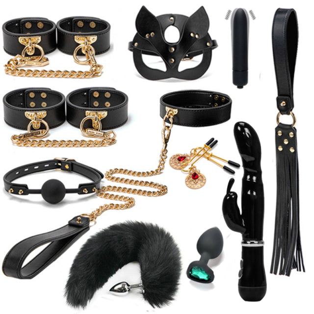 BLACKWOLF BDSM Bondage Kits - Puritific