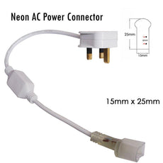 AC Power Connector for 14 x 25mm LED Neon Flex Accessories~2867-1