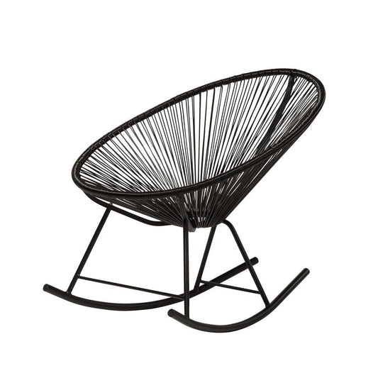 Acapulco Indoor/Outdoor Rocking Chair - Black-0