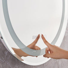 Acrylic Led mirror 24*24 Inches smart Anti fog Touch switch - Puritific