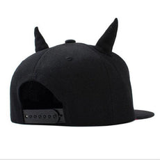 Black Cotton Punk Horn Cap - Puritific