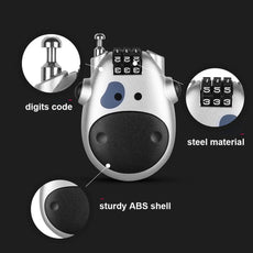 Adjustable Cable Security Combination Lock - Puritific