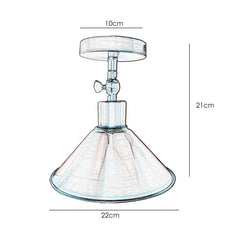 Adjustable Ceiling Light with Cone Shade~2709-2