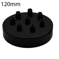 All Multi Outlet Ceiling Rose Black Drop Pendant 120x25mm~4946-67