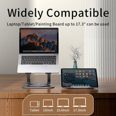 Aluminum Alloy Rotating Laptop Stand - Puritific