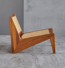 Amandine Lounge Chair - Wood & Natural Rattan-4