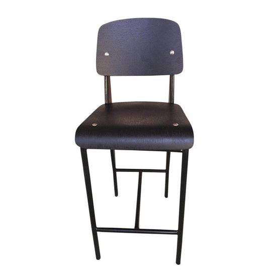 Anaïs Counter Stool - Black Seat/Back & Black Frame-0