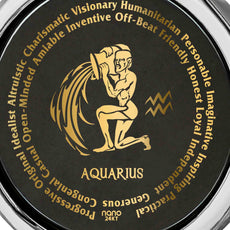 Aquarius Necklaces for Lovers of the Zodiac | Inscribed in Gold - Puritific