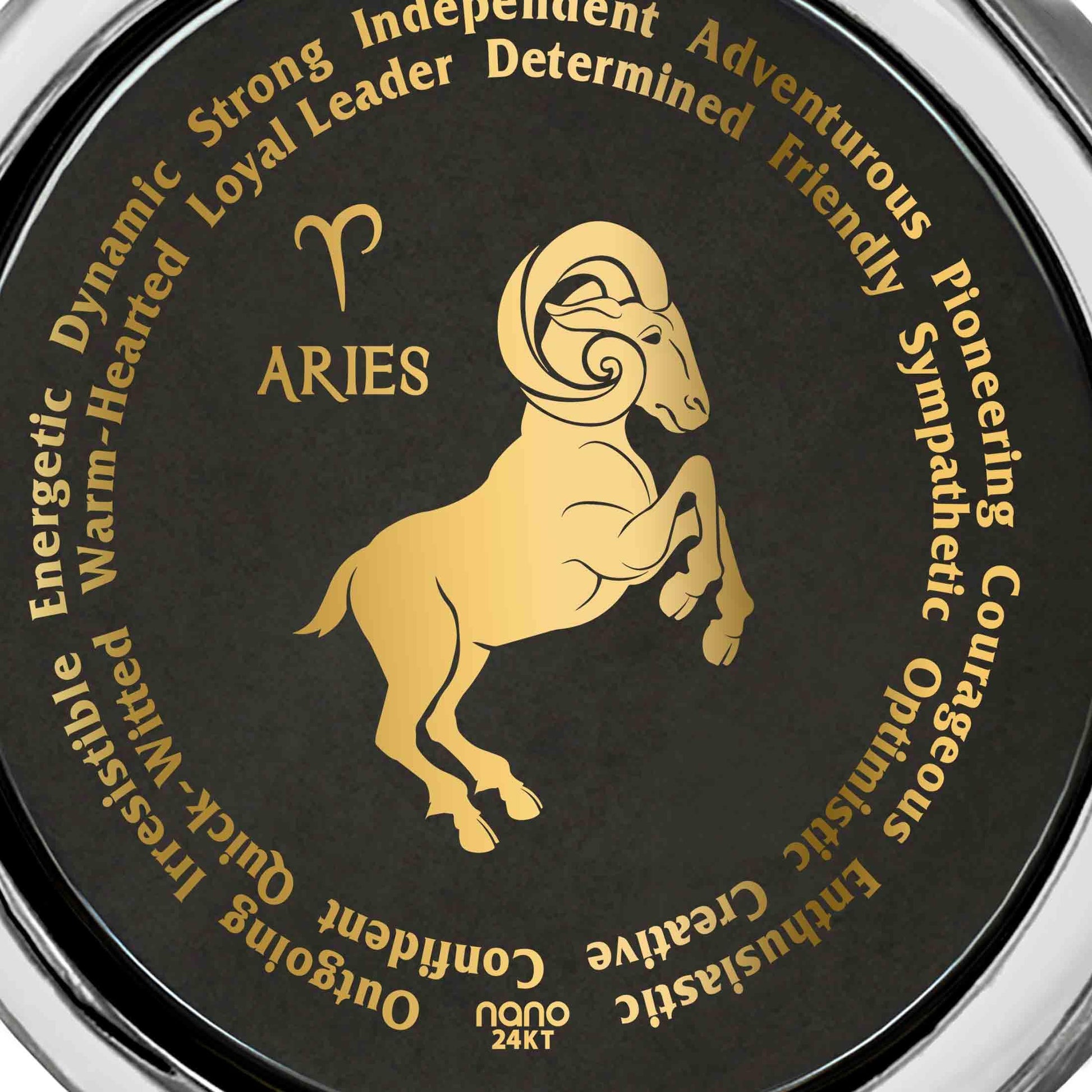 Aries Necklaces for Lovers of the Zodiac 24k Gold Inscribed - Puritific