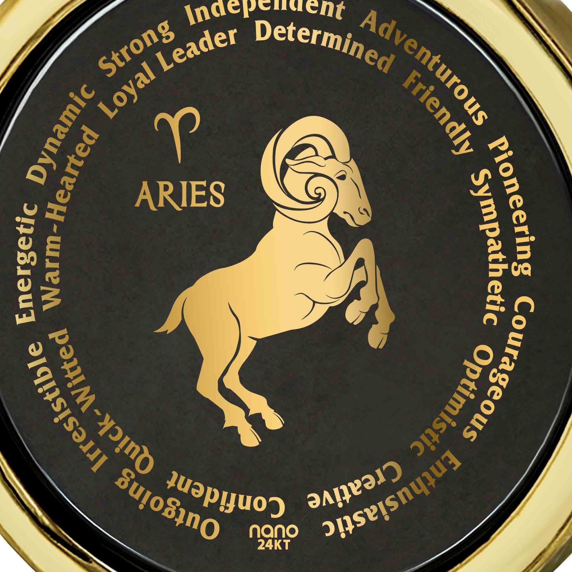 Aries Necklaces for Lovers of the Zodiac 24k Gold Inscribed - Puritific