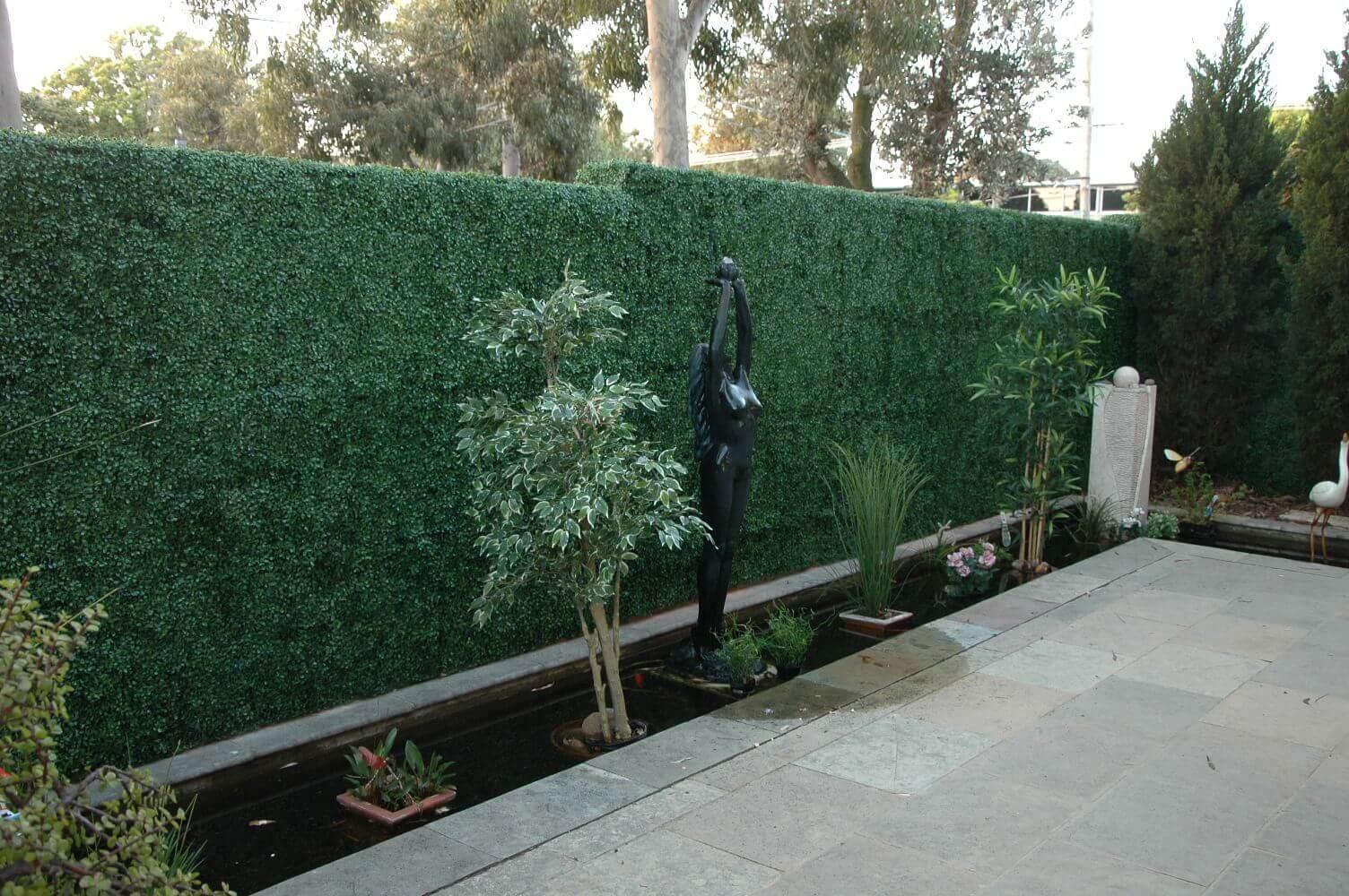 Artificial Boxwood Green Wall 33SQ FT UV Resistant - Puritific