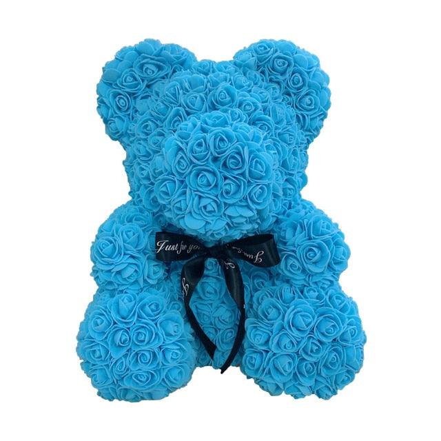 Artificial Flower Rose Teddy Bear - Puritific