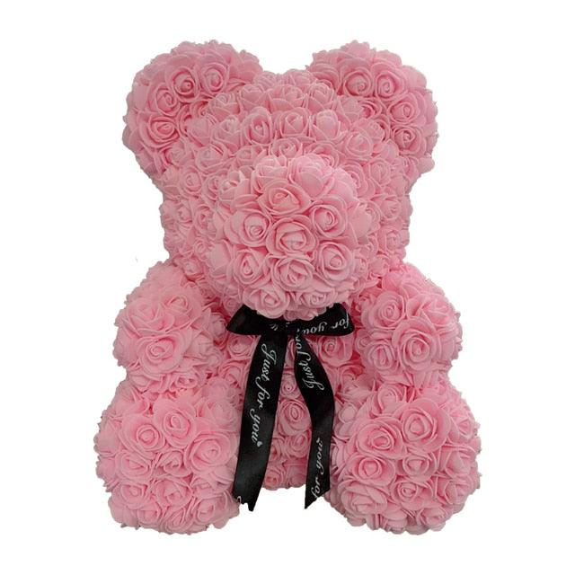 Artificial Flower Rose Teddy Bear - Puritific