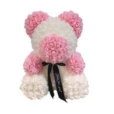 Artificial Flower Rose Teddy Bear - Puritific