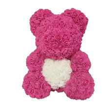 Artificial Flower Rose Teddy Bear - Puritific