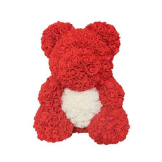 Artificial Flower Rose Teddy Bear - Puritific