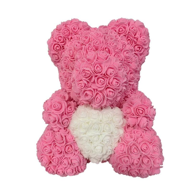 Artificial Flower Rose Teddy Bear - Puritific