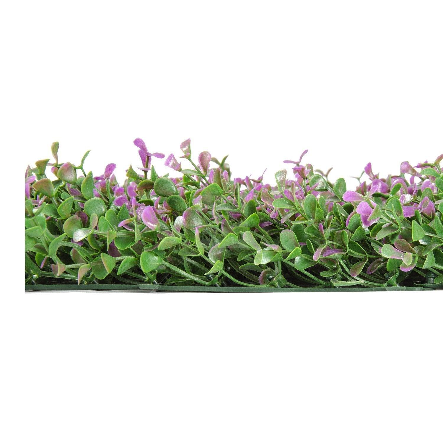 Artificial Purple Lavender Foliage Wall Panels 33 SQ FT UV Resistant - Puritific