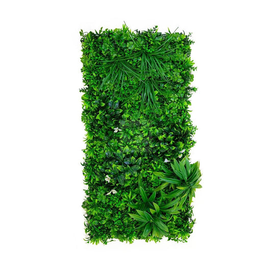 Artificial White Oasis Living Wall Garden 28SQ FT UV Resistant - Puritific