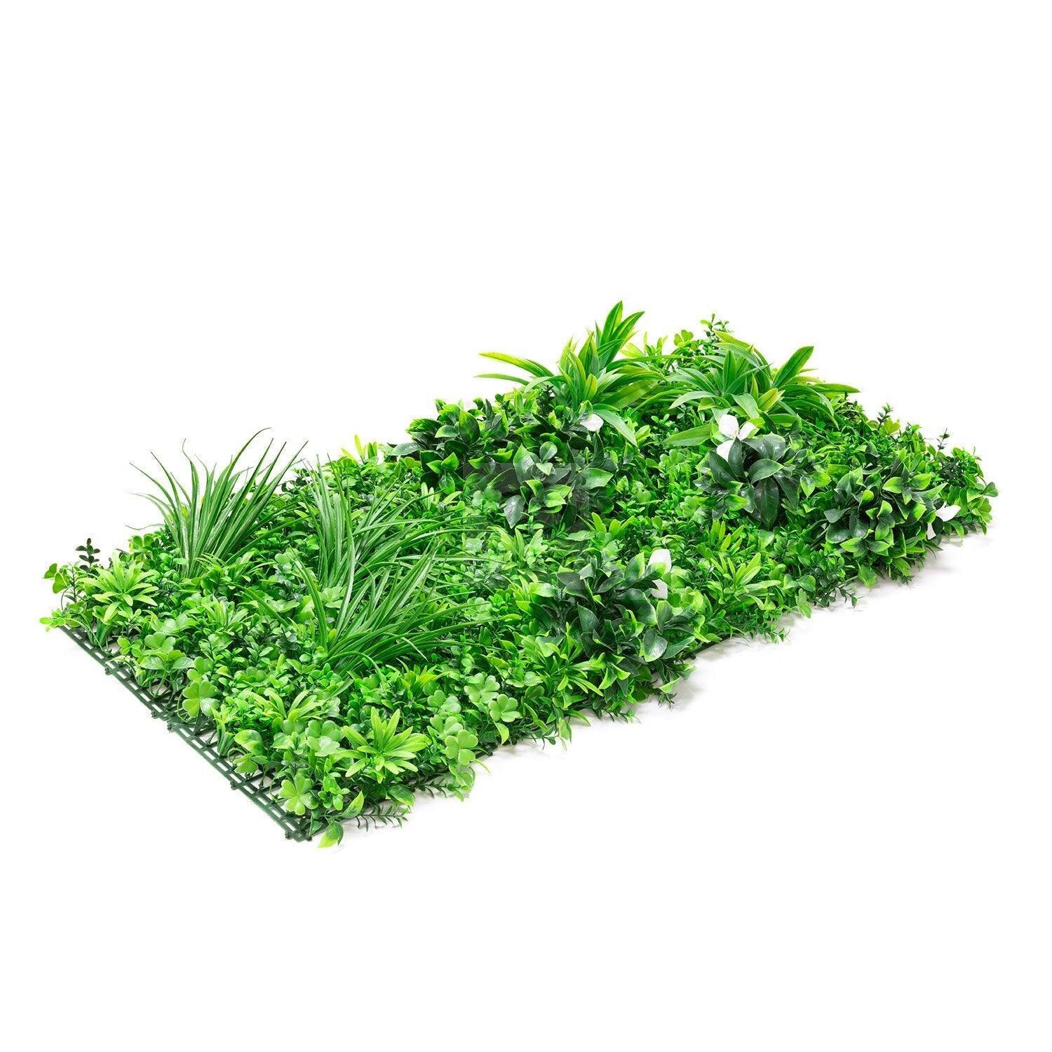 Artificial White Oasis Living Wall Garden 28SQ FT UV Resistant - Puritific