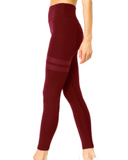 Ashton Set - Sports Bra & Leggings - Maroon - Puritific