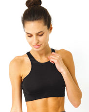 Ashton Sports Bra - Black - Puritific