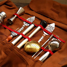 Bar Tool Bag Bartender Tool Kit Cocktail Shaker Wine SetS - Puritific