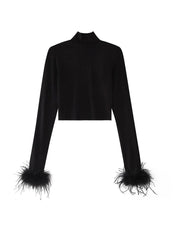 Basic Black Turtleneck-Shirts for Women - Puritific