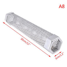 BBQ Stainless Steel Perforated Mesh Smoker Tube - Puritific