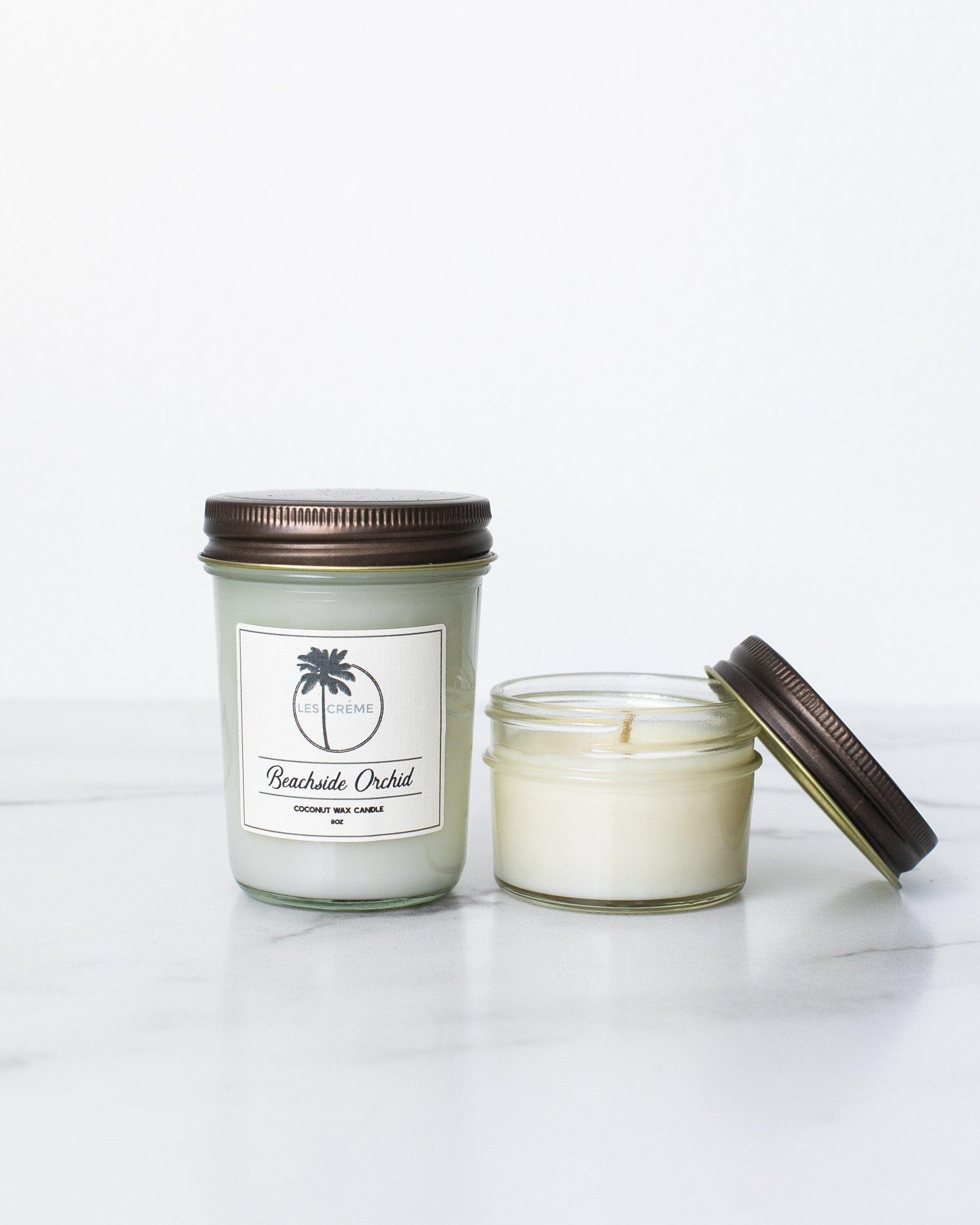 Beachside Orchid Scent Coconut Wax Candle - Puritific