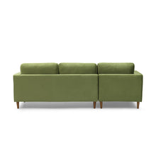 Bente Tufted Velvet Sectional Sofa - Green-4