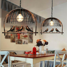 Bird Cage Ceiling Industrial Chandelier Loft Pendant Light With FREE Bulb~2256-1